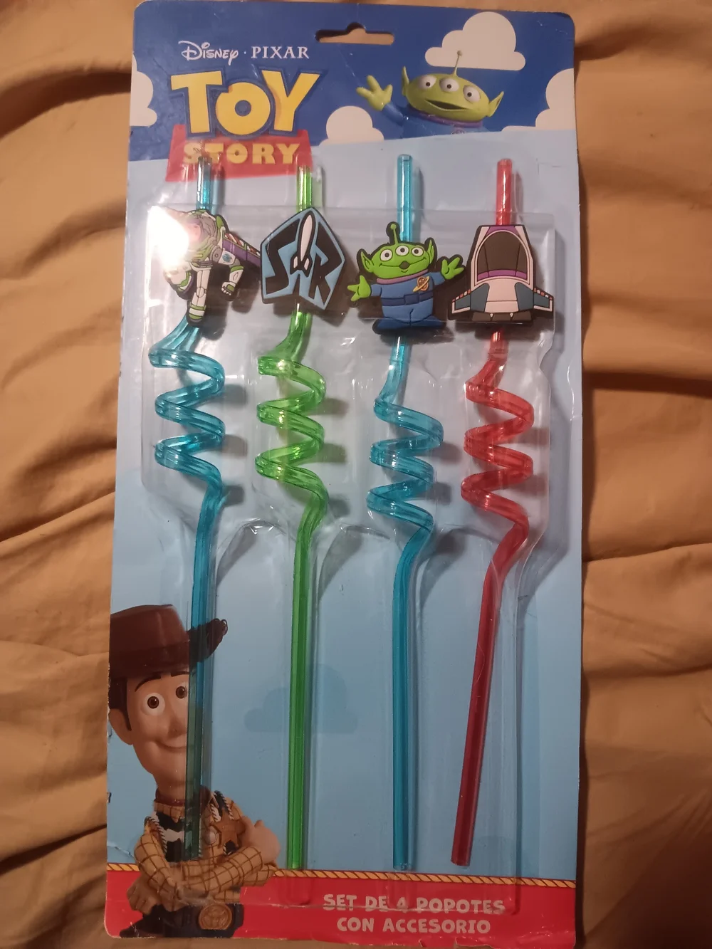 Toy Story Spiral Straws with Buzz & Alien Characters